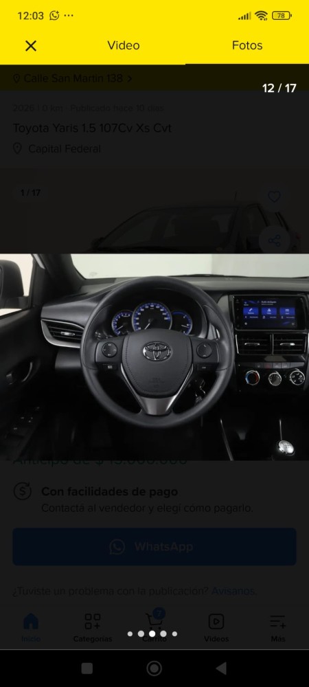Toyota YARIS XS AUTOMÁTICO YARIS XS — foto 5